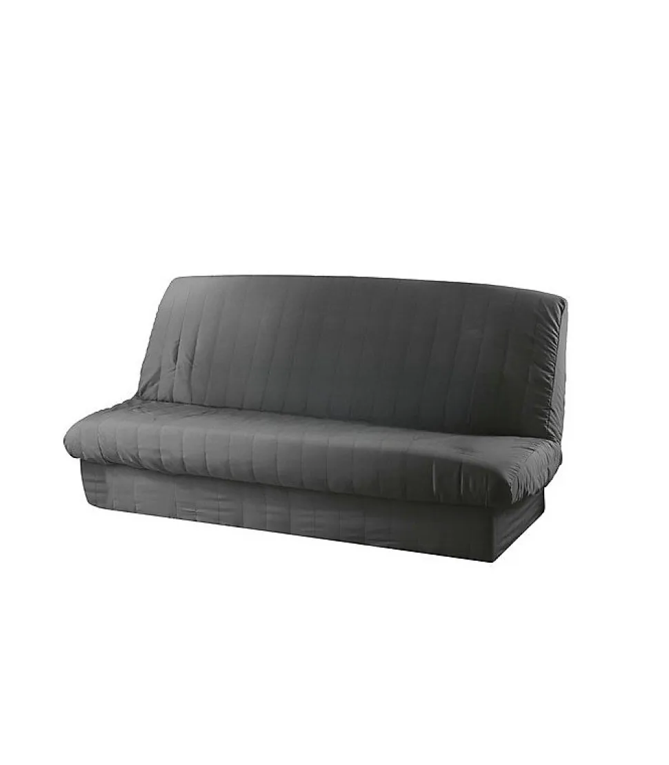 HOUSSE DE CLIC CLAC MAT. 120 à 140 CM - 185 à 200 CM POLYE. UNI ESSENTIEL BETON - 120 à 200cm - Gris anthracite