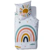 Housse de couette + 1 taie Arc en ciel de douceur