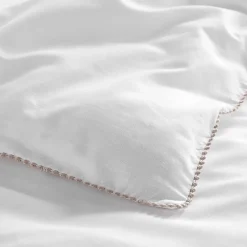 Housse de couette + 2 taies d'oreiller Noémie - Douceur d'Intérieur - Parure de couette 260 x 240