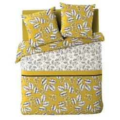 Housse de couette + 2 taies d'oreiller Marjolaine - 260 x 240 cm - Douceur d'Intérieur - Parure de couette 260 x 240