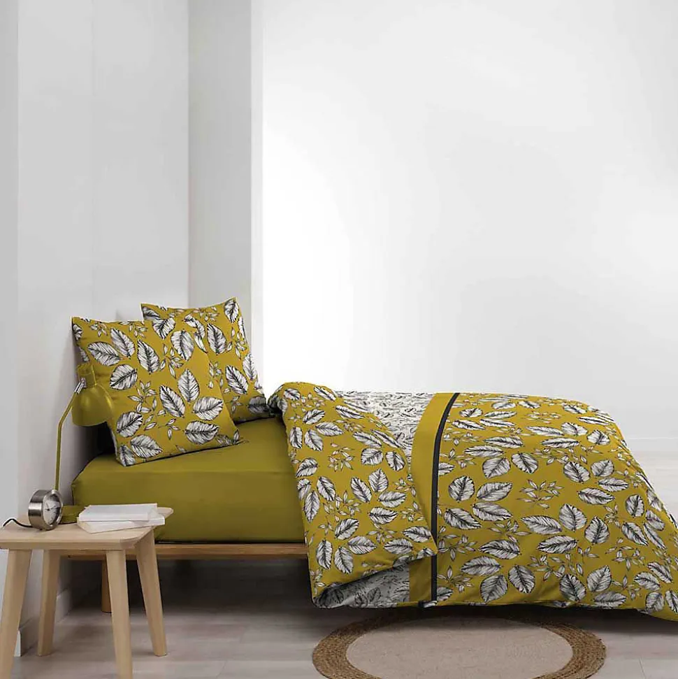 Housse de couette + 2 taies d'oreiller Marjolaine - Douceur d'Intérieur - Parure de couette 240 x 220