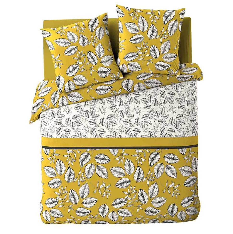 Housse de couette + 2 taies d'oreiller Marjolaine - Douceur d'Intérieur - Parure de couette 240 x 220