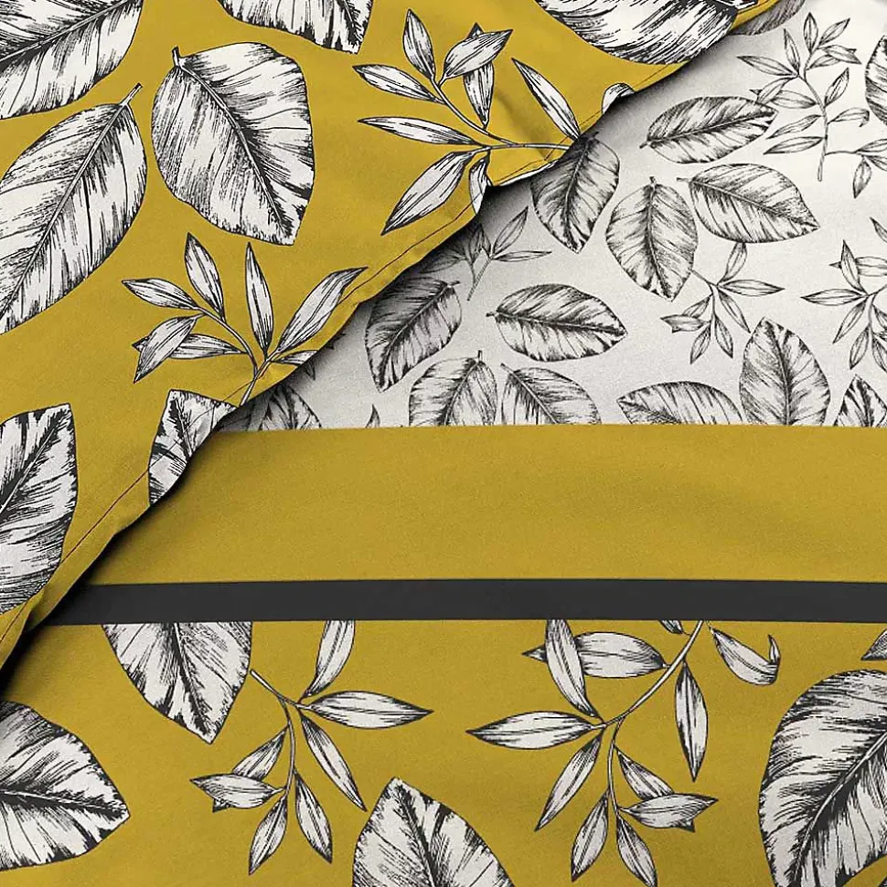 Housse de couette + 2 taies d'oreiller Marjolaine - Douceur d'Intérieur - Parure de couette 240 x 220