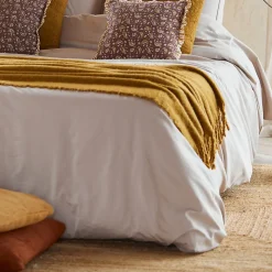 Housse de couette 100% Percale de Coton ORIGINE (240x220 cm - Sable)