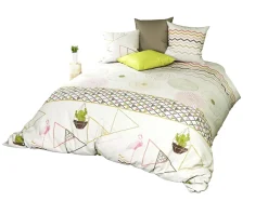 Housse de couette + taie Cactus