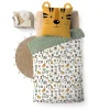 Housse de couette + taie enfant Tigre Lion
