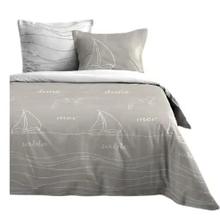 Housse de couette + taies 240x220cm Mer et Terre