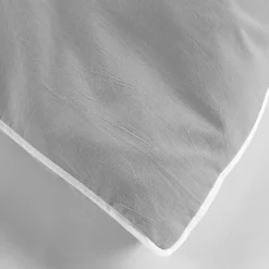 Housse de couette 260 x 240 cm coton lavé 57 fils Linette Gris