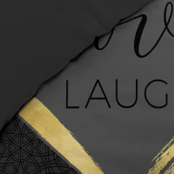 Housse de couette 240 x 220 cm + 2 taies Coton 42 fils Imprimé placé Crazy Love