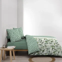 Housse de couette 240 x 220 cm coton 42 fils + 2 taies Eleonore