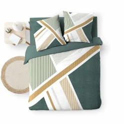 Housse de couette 240 x 220 cm + 2 taies Coton 42 fils ZÉPHYR