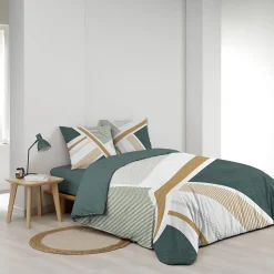 Housse de couette 240 x 220 cm + 2 taies Coton 42 fils ZÉPHYR