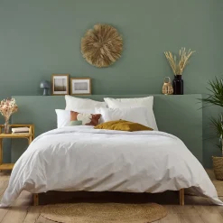 Housse de couette Blanc 240x260cm Parure PERCALE