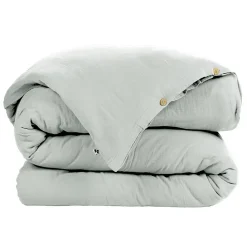 Housse de couette Double Gaze Coton 140 x 200 cm Gaia eucalyptus