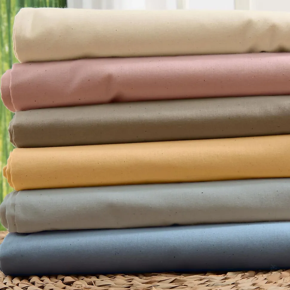 Housse de couette en coton biologique (140x200 cm - Jaune)