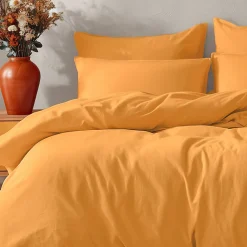 Housse de couette en coton Caramel 240x220 cm STUDIO