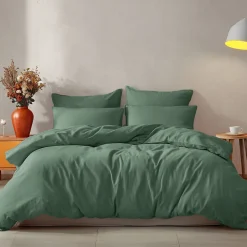 Housse de couette en coton Lichen 200x200 cm STUDIO