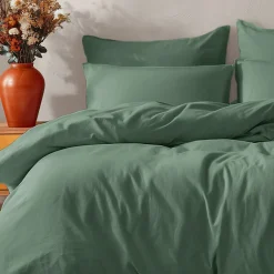 Housse de couette en coton Lichen 200x200 cm STUDIO