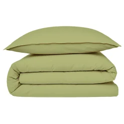 Housse de couette en coton 57 fils unie 140x200cm