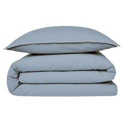 Housse de couette en coton 57 fils unie 200x200cm