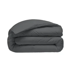Housse de couette en coton Anthracite 140x200 cm STUDIO
