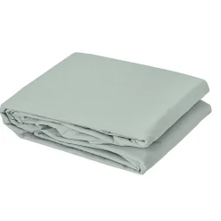 Housse de couette en coton lavé Cap Ferret (240x220 cm - Vert tilleul)