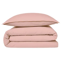 Housse de couette en coton 57 fils unie 200x200cm