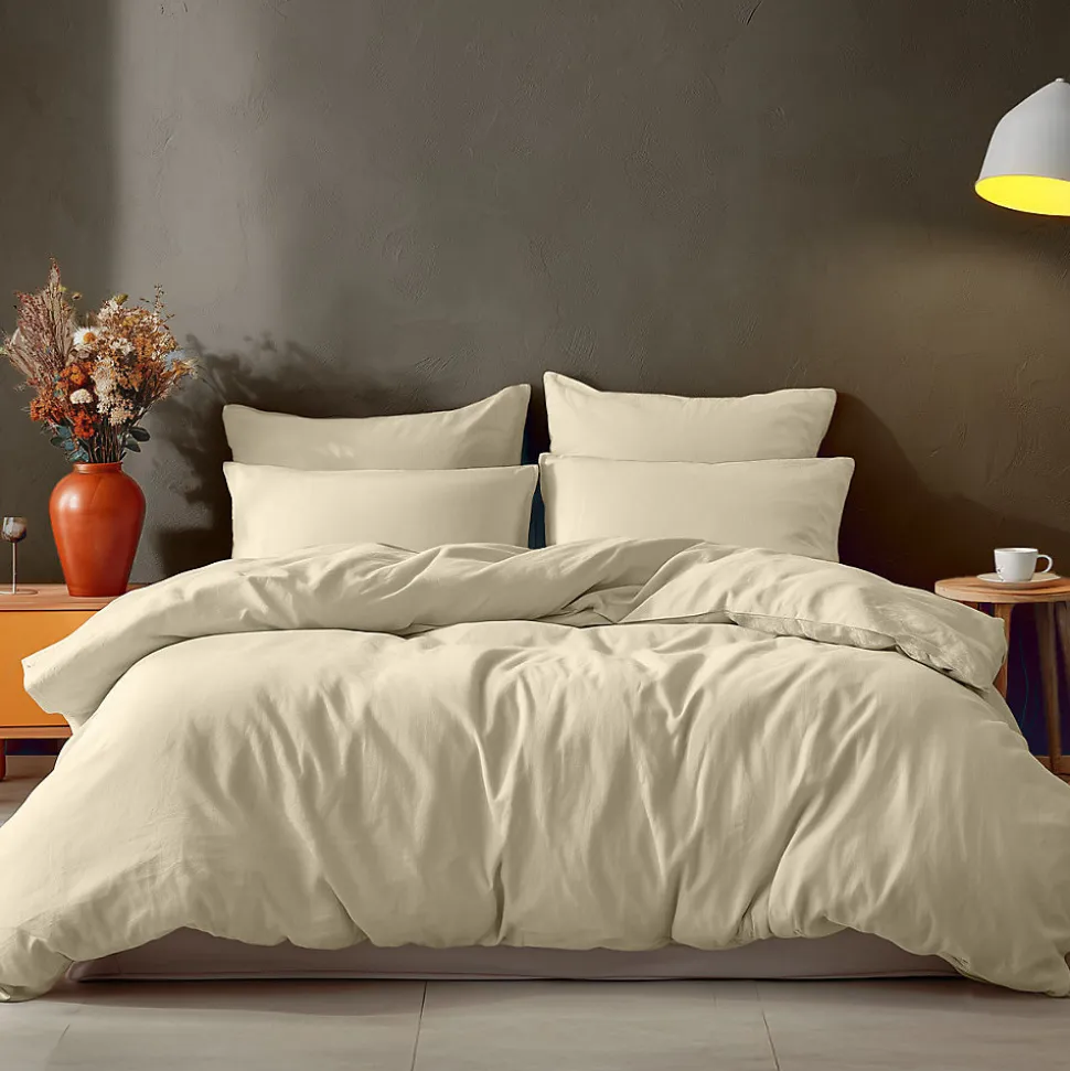 Housse de couette en coton Ficelle 200x200 cm STUDIO