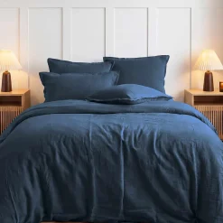 Housse de couette en gaze de coton Indigo 140x200 cm LOFT