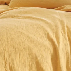 Housse de couette en gaze de coton Miel 200x200 cm LOFT