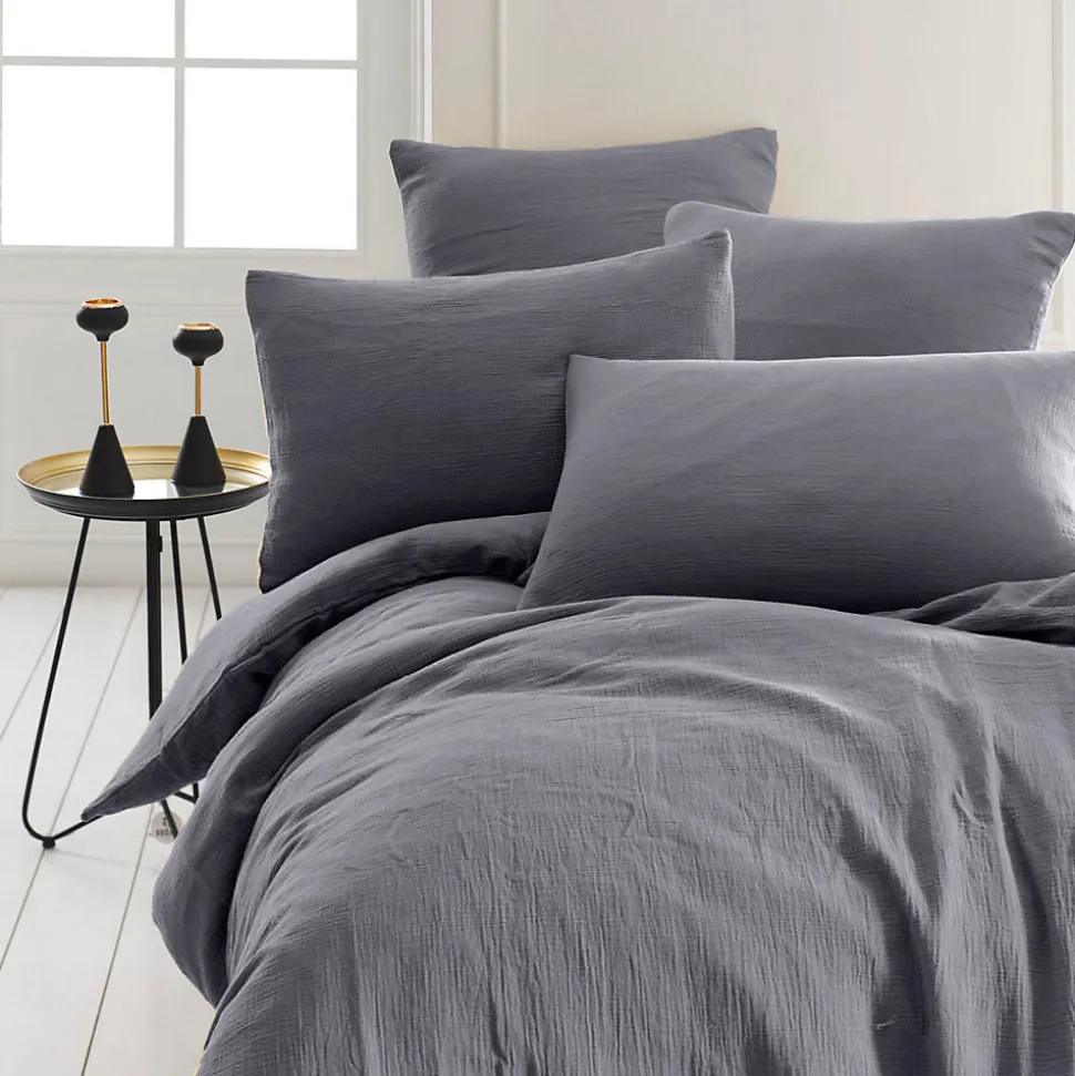 Housse de couette en gaze de coton Miel 200x200 cm LOFT