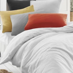 Housse de couette en gaze de coton Blanc 240x220 cm LOFT