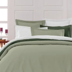 Housse de couette en percale coton Sauge 140x200 cm SOFT PERCALE