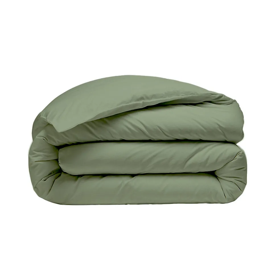 Housse de couette en percale coton Sauge 140x200 cm SOFT PERCALE