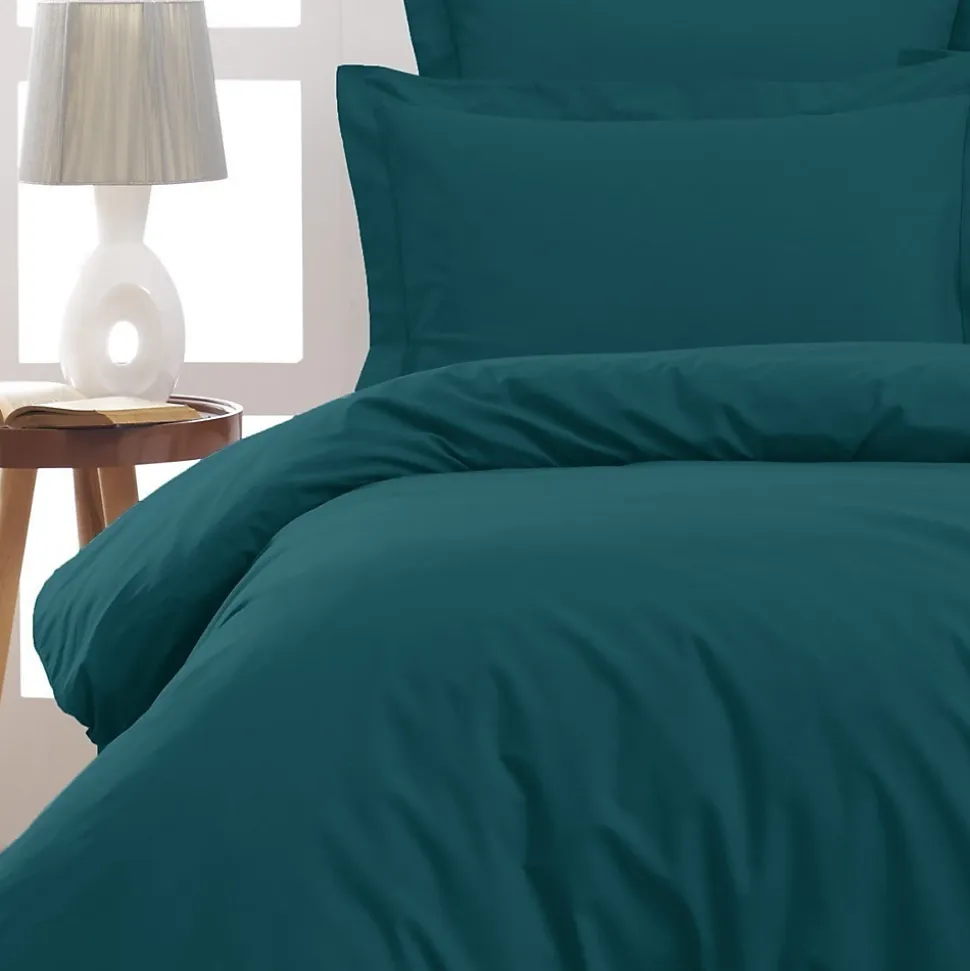 Housse de couette en percale coton Petrol 240x220 cm SOFT PERCALE