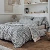Housse de couette en percale esprit cocooning (240x220 cm - Gris)