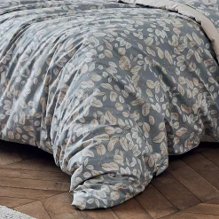 Housse de couette en percale esprit cocooning (240x220 cm - Gris)