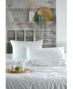 Housse de couette en percale de coton uni Elysée