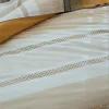 Housse de couette en percale de coton au style ethnique chic (260x240 cm - Jaune)