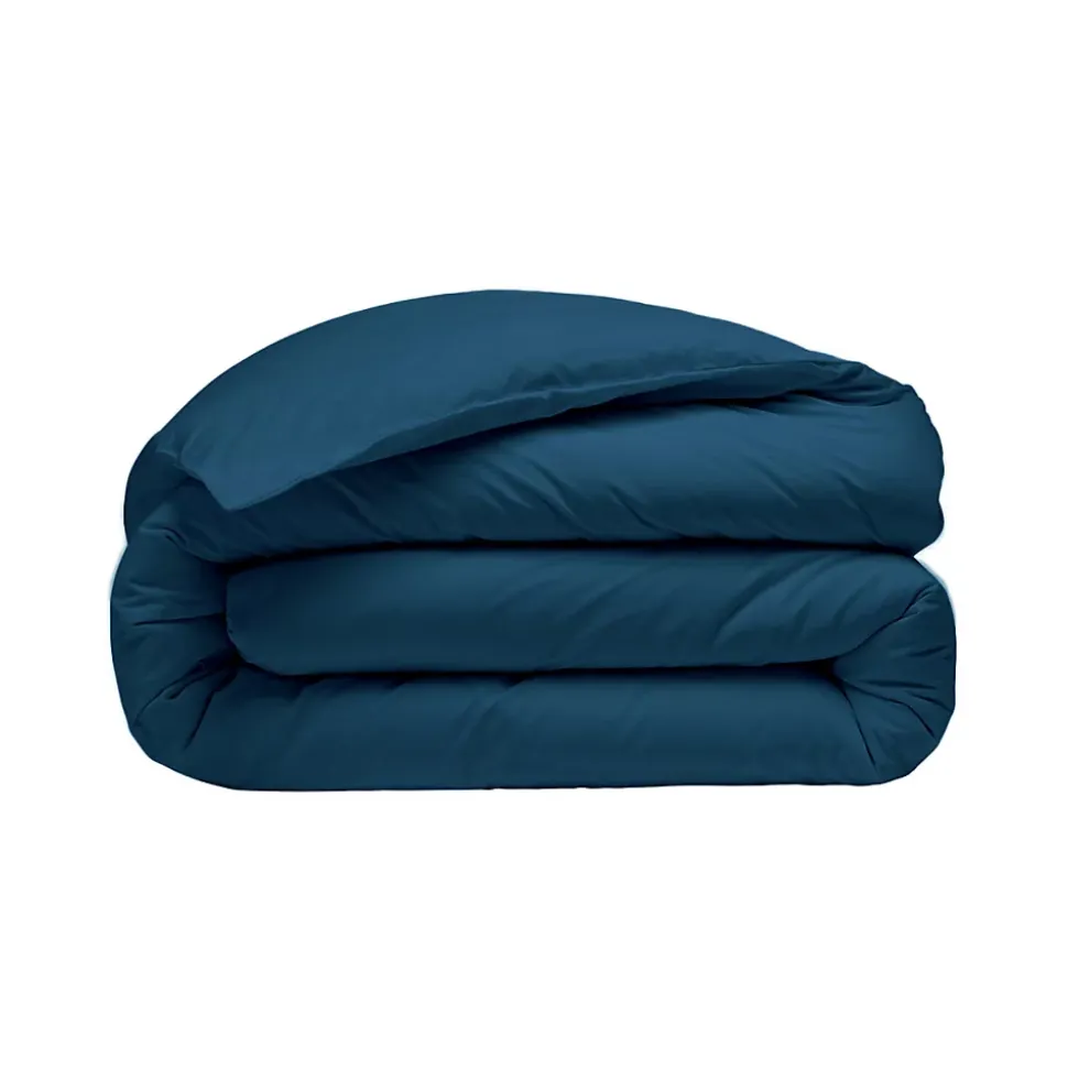 Housse de couette en percale coton Indigo 200x200 cm SOFT PERCALE