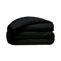 Housse de couette en percale coton Noir 260x240 cm SOFT PERCALE