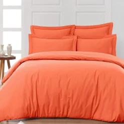 Housse de couette en percale coton Corail 200x200 cm SOFT PERCALE