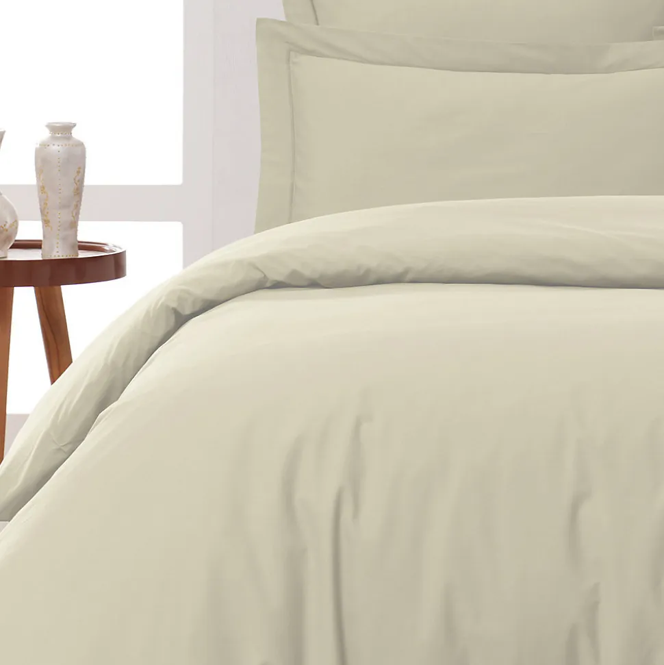 Housse de couette en percale coton Ficelle 260x240 cm SOFT PERCALE