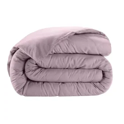 Housse de couette en satin de coton Uni