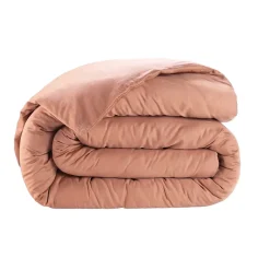 Housse de couette en satin de coton Uni