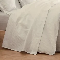 Housse de couette esprit grand hôtel (200x200 cm - Sable)