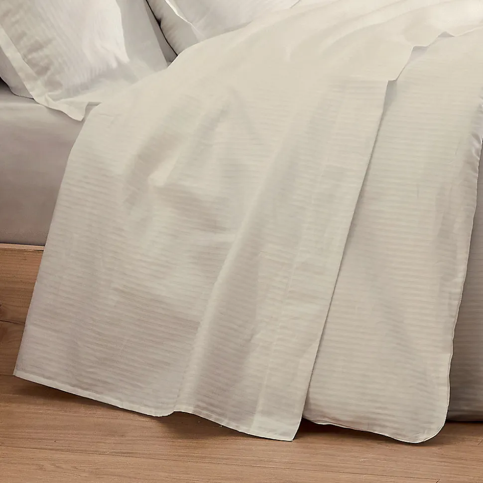 Housse de couette esprit grand hôtel (240x220 cm - Sable)