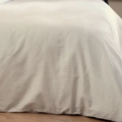 Housse de couette esprit grand hôtel (240x220 cm - Sable)