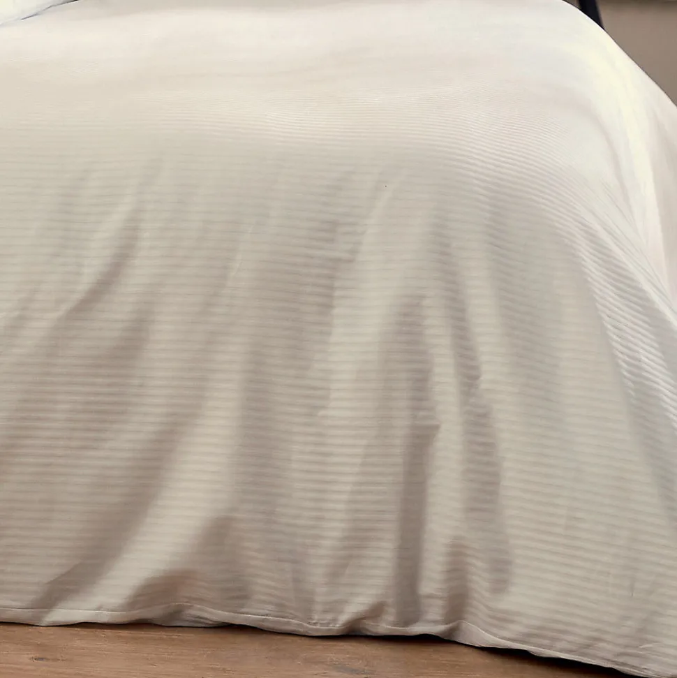 Housse de couette esprit grand hôtel (240x220 cm - Sable)