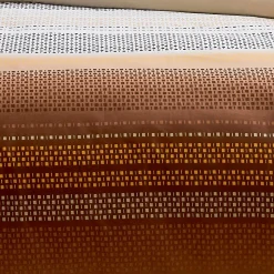 Housse de couette esprit géométrique en coton (260x240 cm - Cuivre)